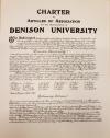 Charter of Denison University